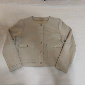 Philosophy Cream Jacket with Gold Buttons